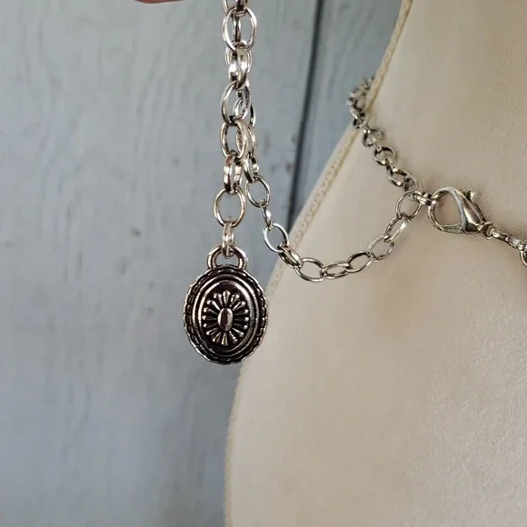 Bull Concho Belt Chain Belt Western Belt Cowgirl Belt Rodeo Belt Steer Belt - Picture 10 of 16